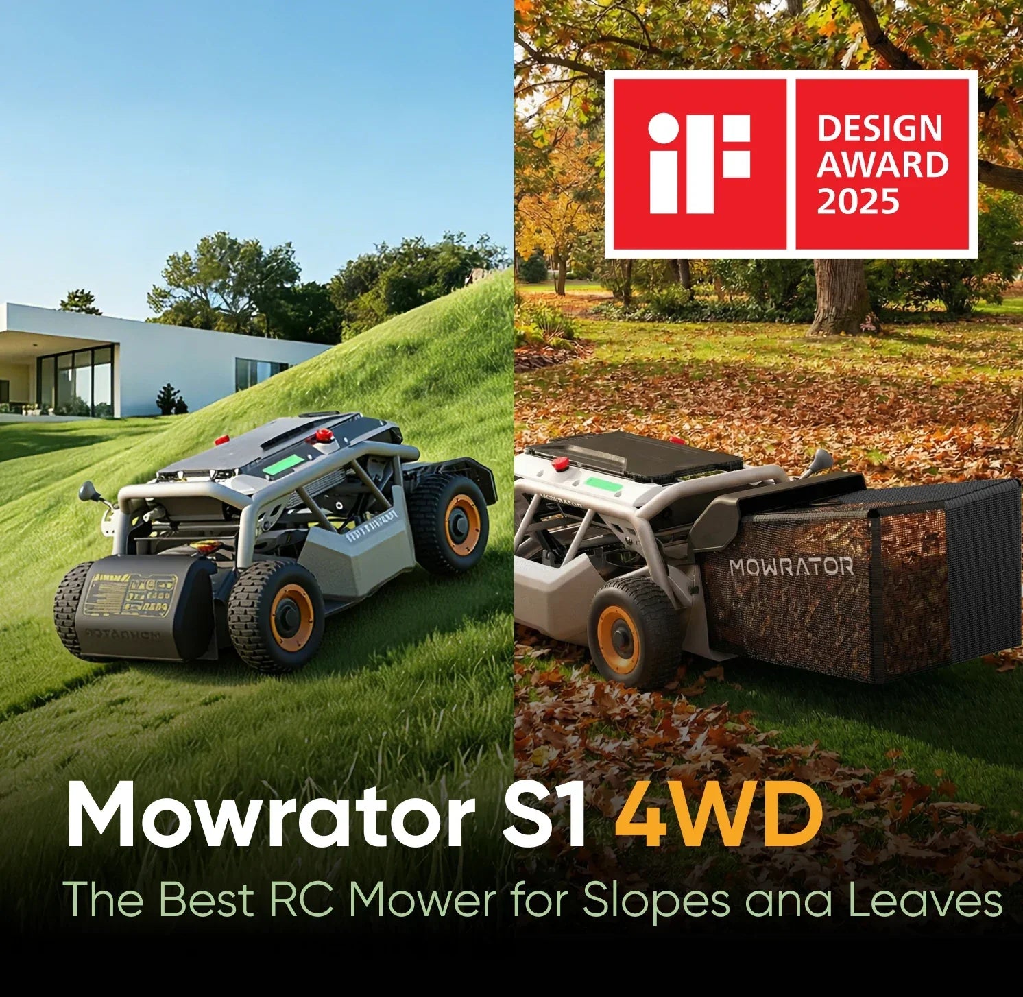 Mowrator S1 - 4WD (mit verformbaren Rädern)