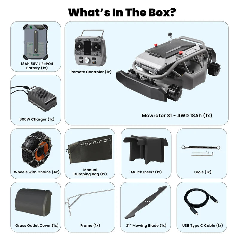 Mowrator S1 – 4WD (mit Ketten)